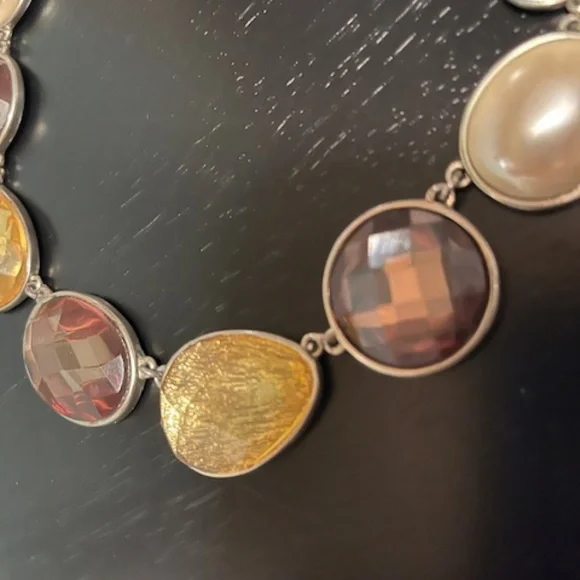 Faux Gemstone Choker Necklace - Picture 7 of 10